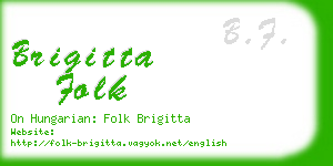brigitta folk business card
